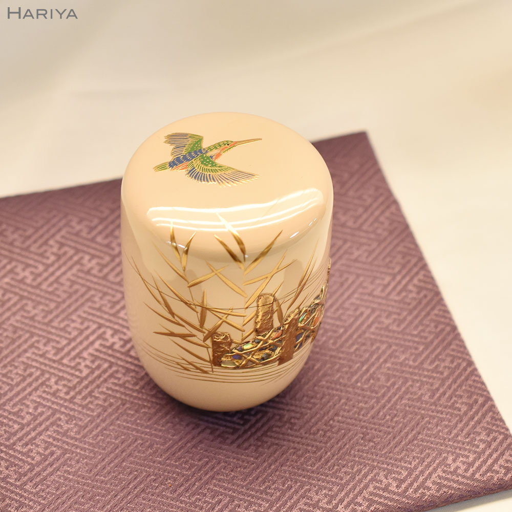 JAPAN漆YAMANAKAに出品した翡翠蒔絵白長棗