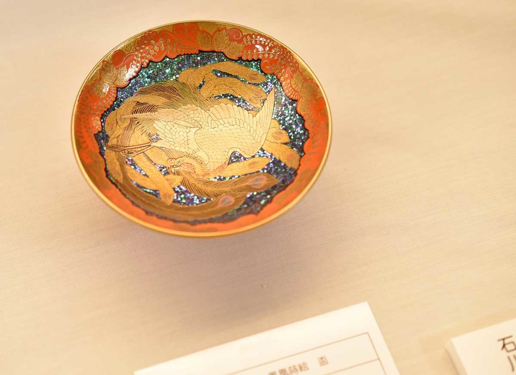JAPAN漆YAMANAKA 第94回山中漆器蒔絵展に出品した鳳凰蒔絵盃